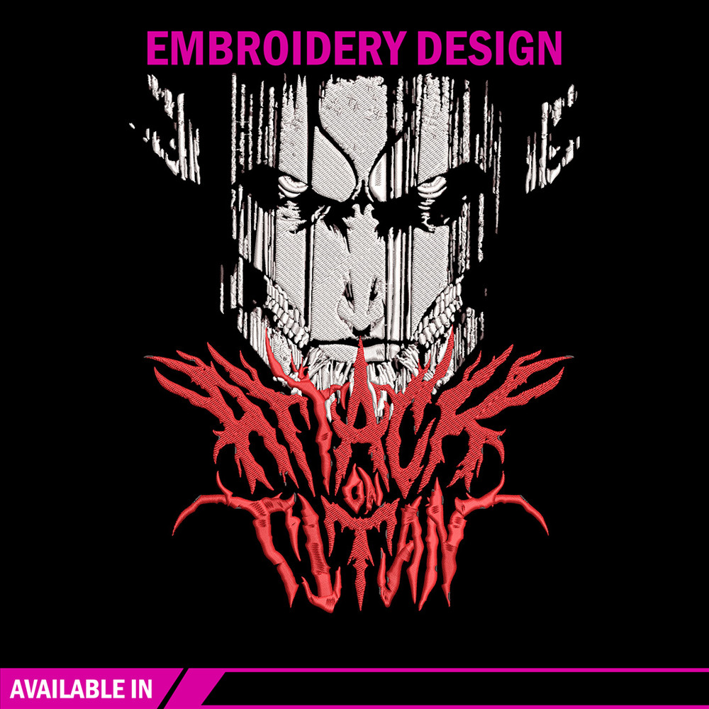 Eren poster Embroidery Design, Aot Embroidery,Embroidery File, Anime Embroidery, Anime shirt,Digital download..jpg