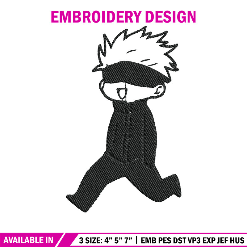 Gojo funny Embroidery Design, Jujutsu Embroidery, Embroidery File, Anime Embroidery, Anime shirt, Digital download.jpg