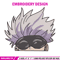 Gojo Peeker Embroidery Design, Jujutsu Embroidery, Embroidery File, Anime Embroidery, Anime shirt, Digital download..jpg