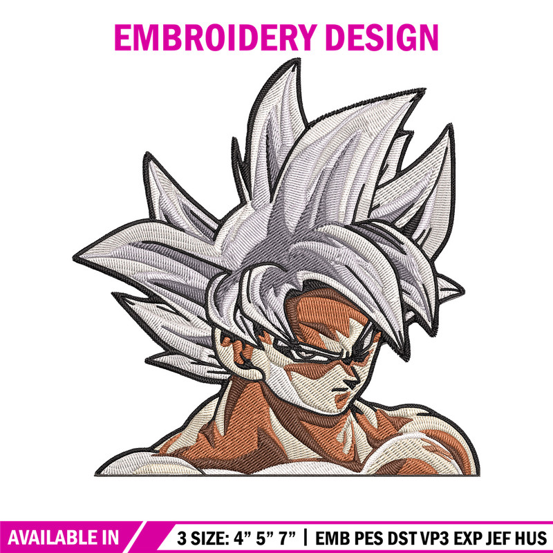 Goku mui Embroidery Design, Dragonball Embroidery, Embroidery File, Anime Embroidery, Anime shirt, Digital download.jpg