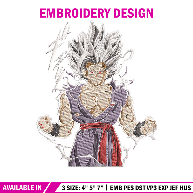 Goku Ultra form Embroidery Design, Dragonball Embroidery, Embroidery File, Anime Embroidery,Anime shirt,Digital download.jpg