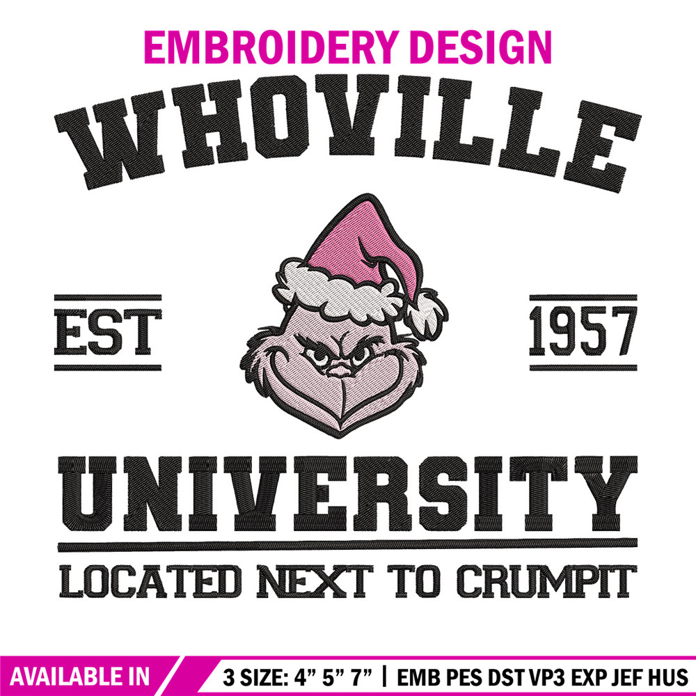 Grinch est 1957 Embroidery Design, Grinch Embroidery, Embroidery File, Chrismas Embroidery, Anime shirt,Digital download.jpg