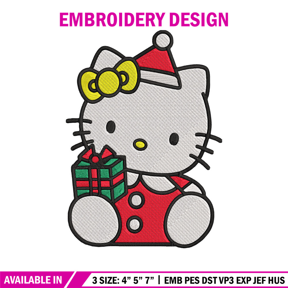 Hello kitty chrismas Embroidery Design, Hello kitty Embroidery, Embroidery File, Anime Embroidery, Digital download.jpg