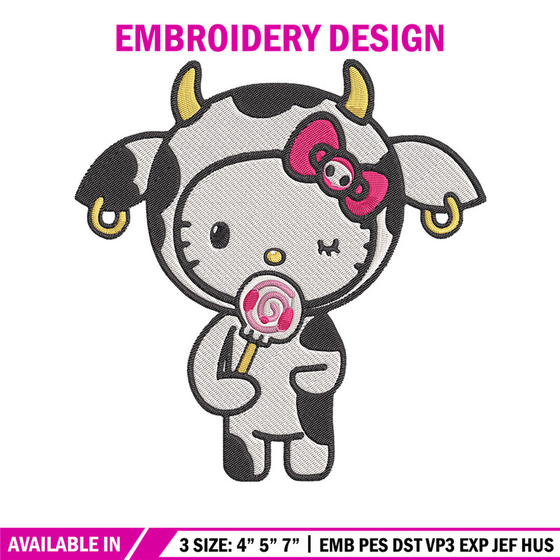 Hello kitty cow Embroidery Design, Hello kitty Embroidery, Embroidery File,Anime Embroidery,Anime shirt,Digital download.jpg