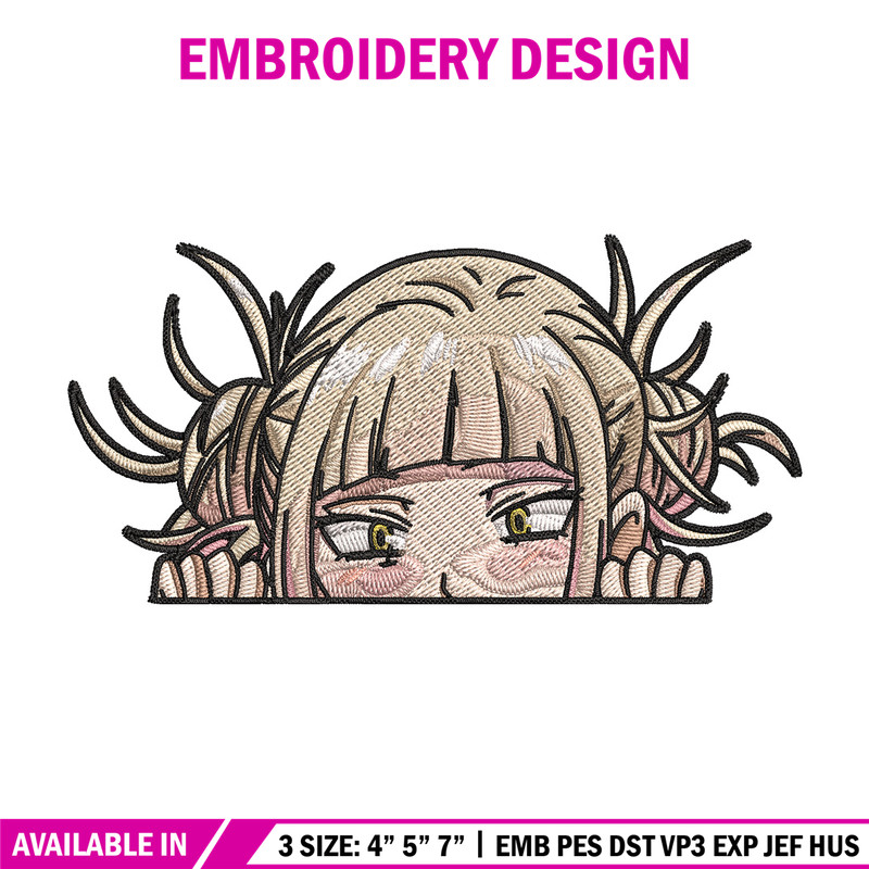Himiko Peeker Embroidery Design, Mha Embroidery, Embroidery File, Anime Embroidery,Anime shirt, Digital download..jpg
