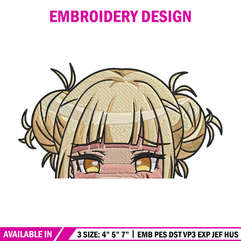 Himiko Peeker Embroidery Design, Mha Embroidery, Embroidery File, Anime Embroidery,Anime shirt, Digital download.jpg