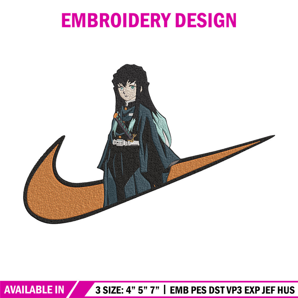 Muichirou Embroidery Design, Demon slayer Embroidery, Embroidery File, Nike Embroidery, Anime shirt, Digital download.jpg