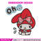 My Melody sad Embroidery Design, Hello kitty Embroidery, Embroidery File, Anime Embroidery, Digital download.jpg