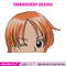 Nami Peeker Embroidery Design, One piece Embroidery, Embroidery File, Anime Embroidery, Anime shirt, Digital download.jpg