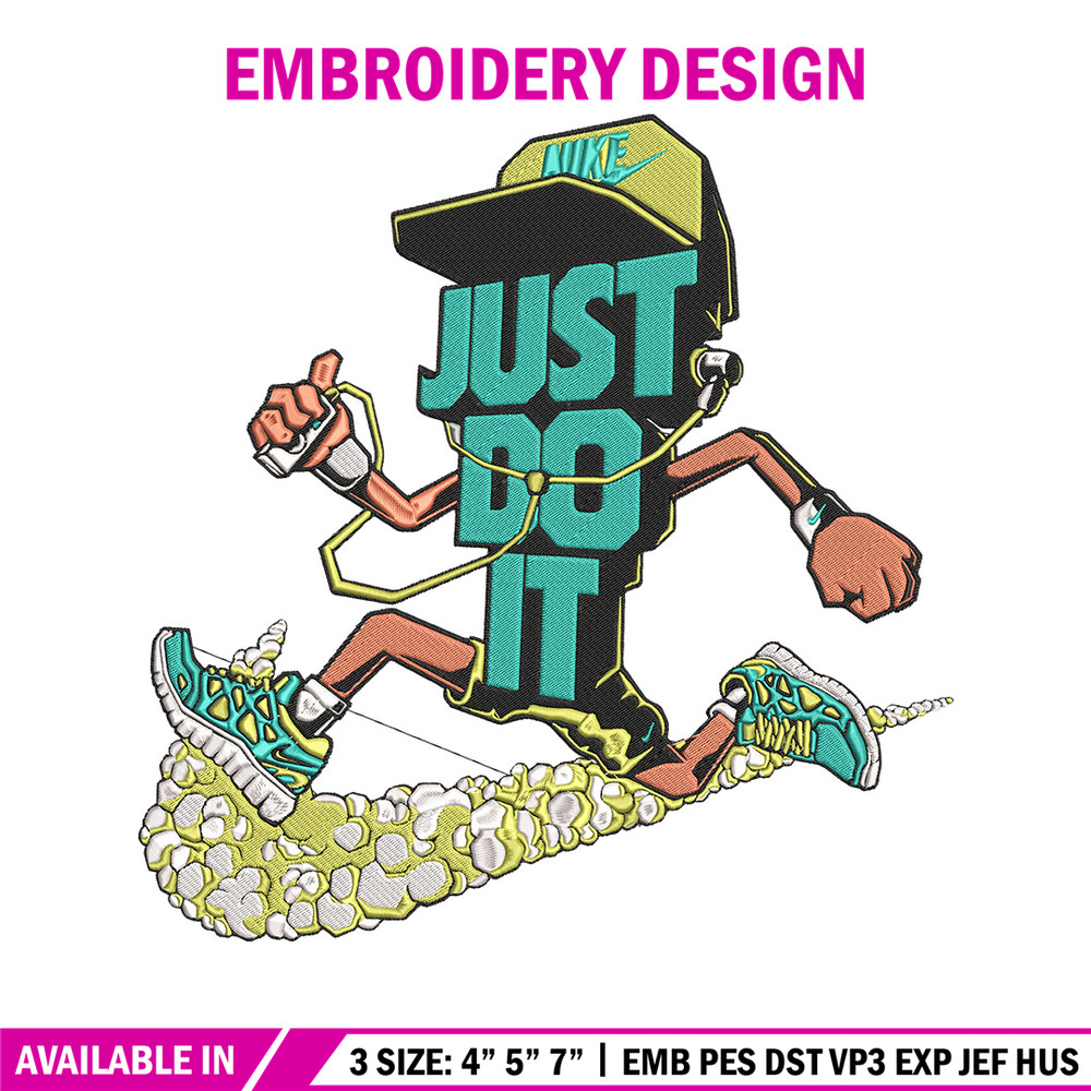 Nike just do it Embroidery Design, Logo Embroidery, Embroidery File, Nike Embroidery, Anime shirt, Digital download.jpg