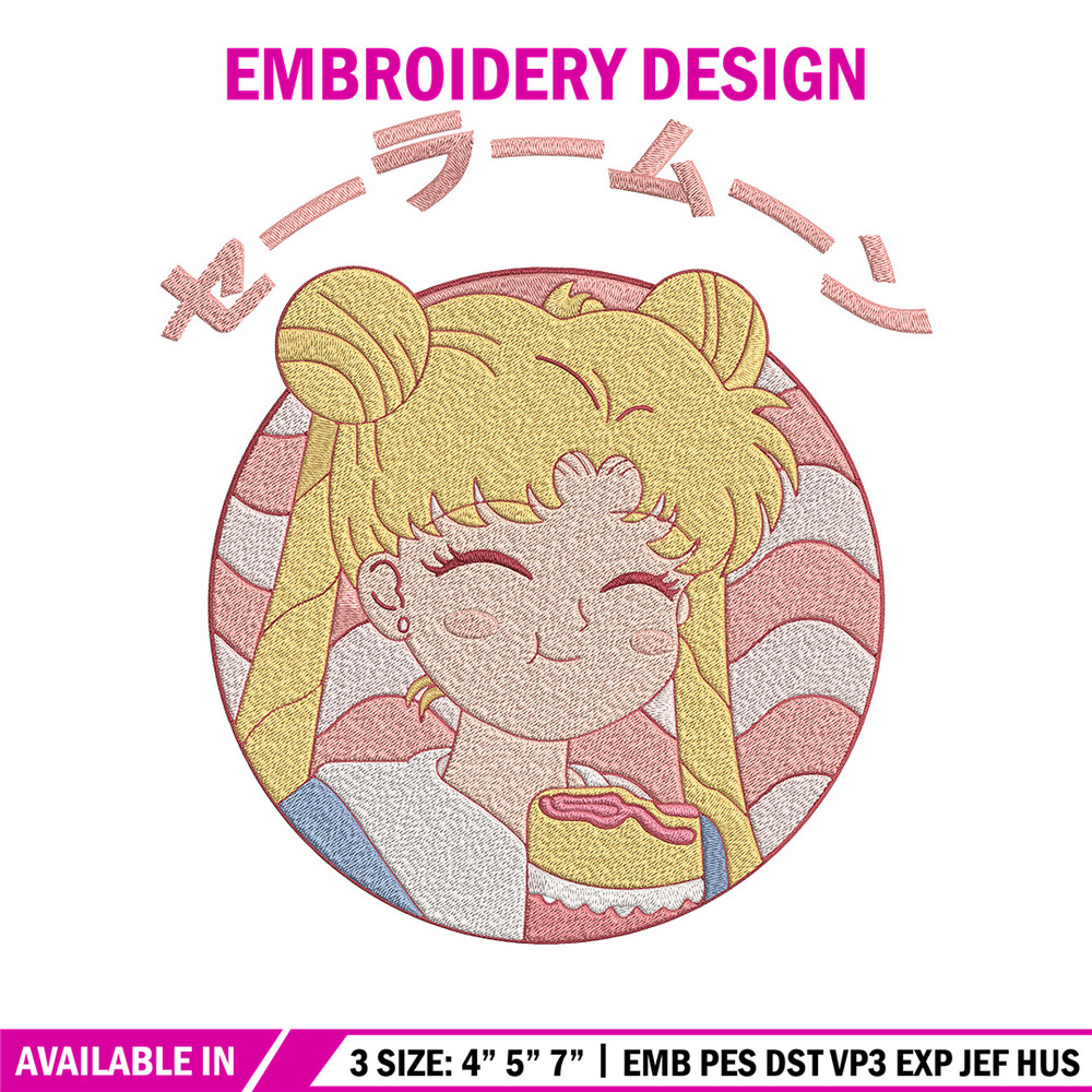 Sailor Moon cute Embroidery Design, Sailor Moon Embroidery,Embroidery File,Anime Embroidery,Anime shirt,Digital download.jpg