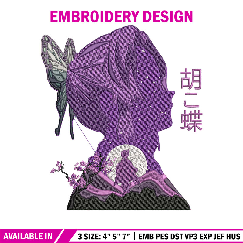 Shinobu poster Embroidery Design, Demon slayer Embroidery, Embroidery File,Anime Embroidery,Anime shirt,Digital download.jpg