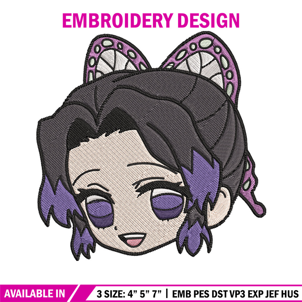 Shinobu sticker Embroidery Design, Demon slayer Embroidery, Embroidery File, Anime Embroidery, Digital download.jpg