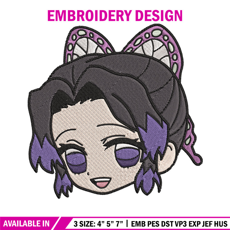 Shinobu sticker Embroidery Design, Demon slayer Embroidery, Embroidery File, Anime Embroidery, Digital download.jpg