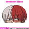 Shouto Peeker Embroidery Design, Mha Embroidery, Embroidery File, Anime Embroidery,Anime shirt, Digital download.jpg