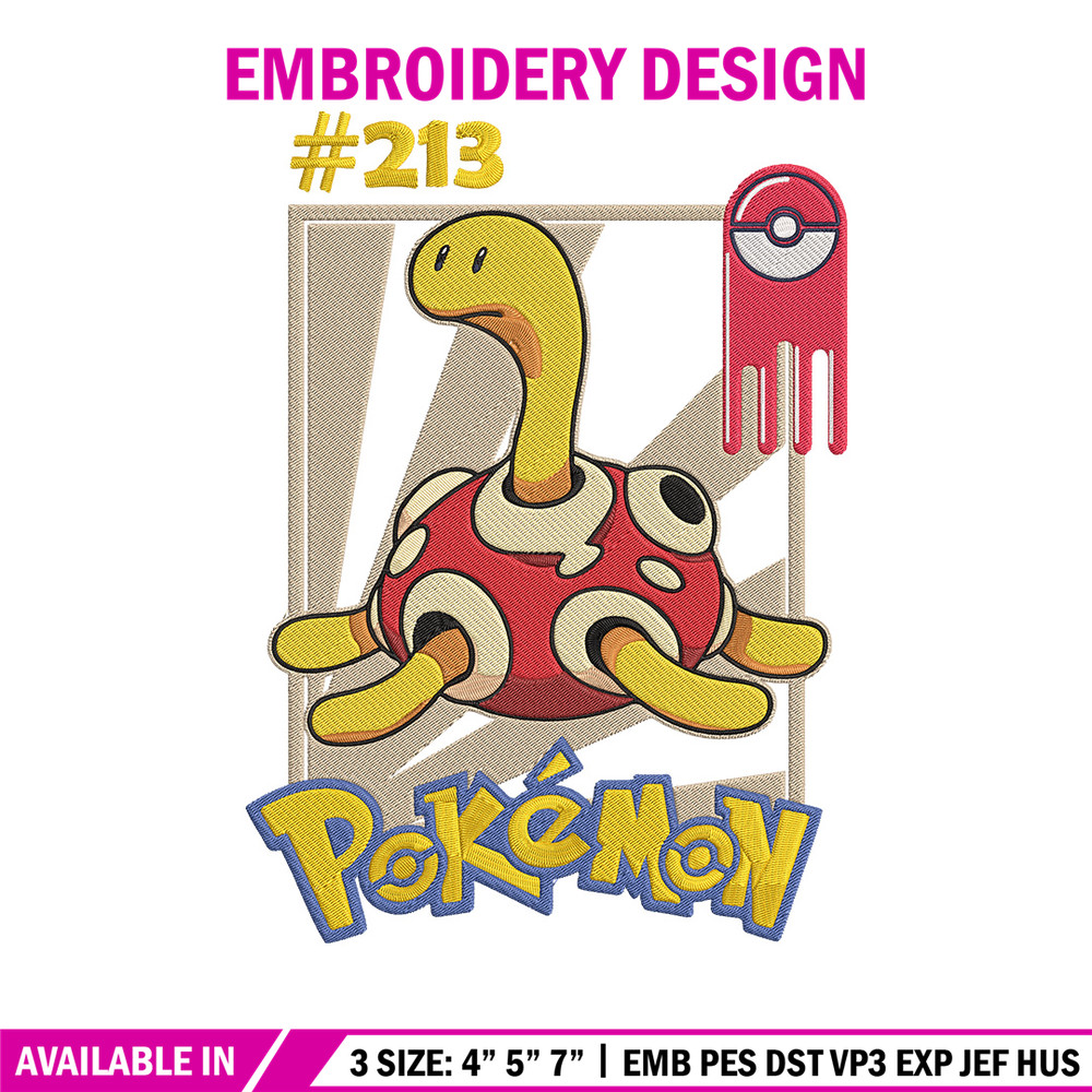 Shuckle Embroidery Design, Pokemon Embroidery, Embroidery File, Anime Embroidery, Anime shirt, Digital download..jpg