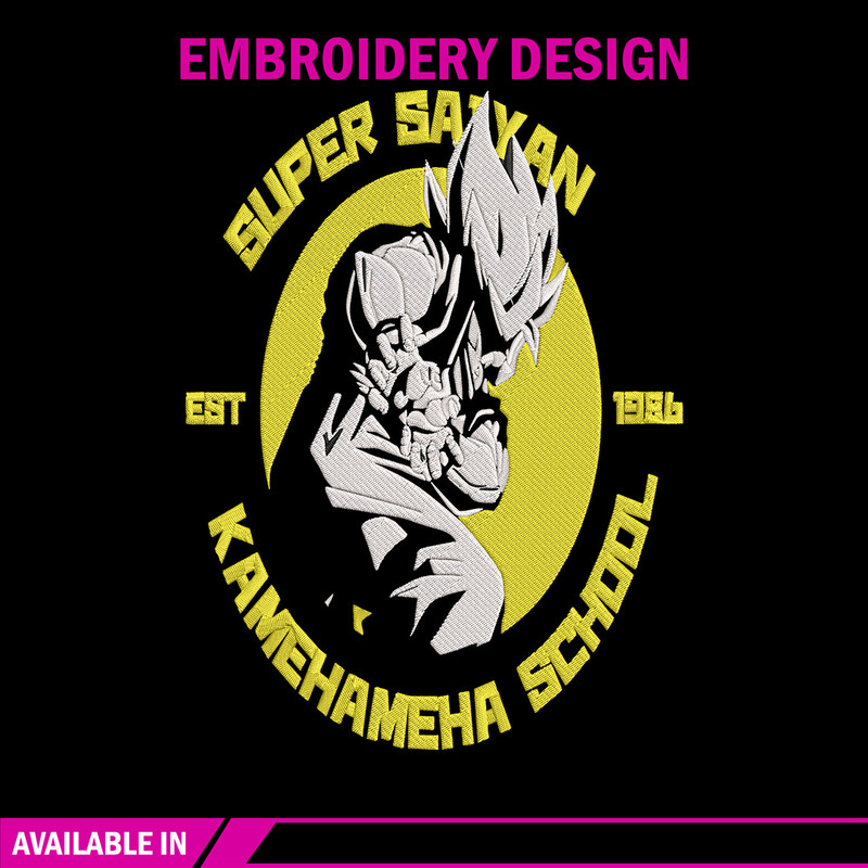 Super saiyan Embroidery Design, Dragonball Embroidery, Embroidery File, Anime Embroidery, Anime shirt, Digital download.jpg