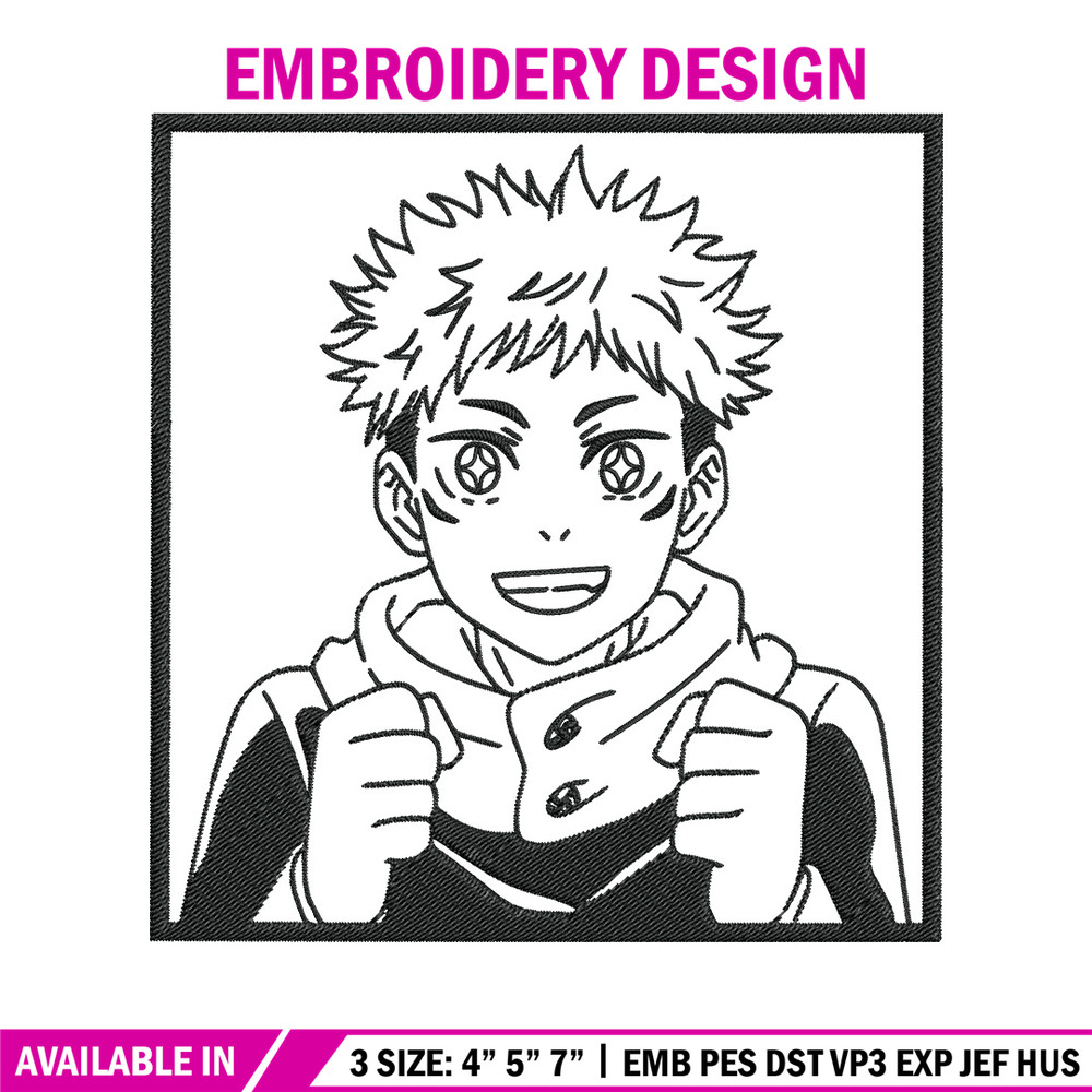 Yuji box Embroidery Design, Jujutsu Embroidery, Embroidery File, Anime Embroidery, Anime shirt, Digital download.jpg