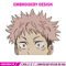 Yuji Peeker Embroidery Design, Jujutsu Embroidery, Embroidery File, Anime Embroidery, Anime shirt, Digital download..jpg