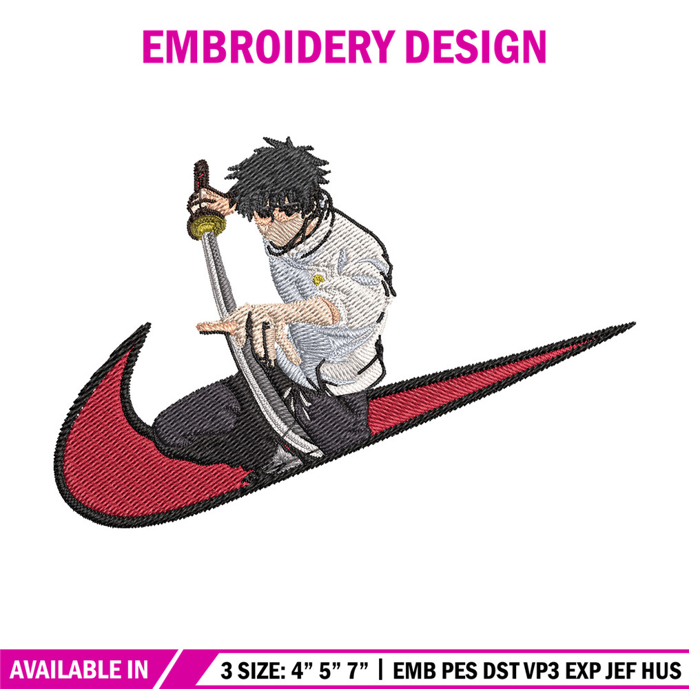 Yuuta x nike Embroidery Design, Jujutsu Embroidery, Embroidery File, Nike Embroidery, Anime shirt, Digital download.jpg