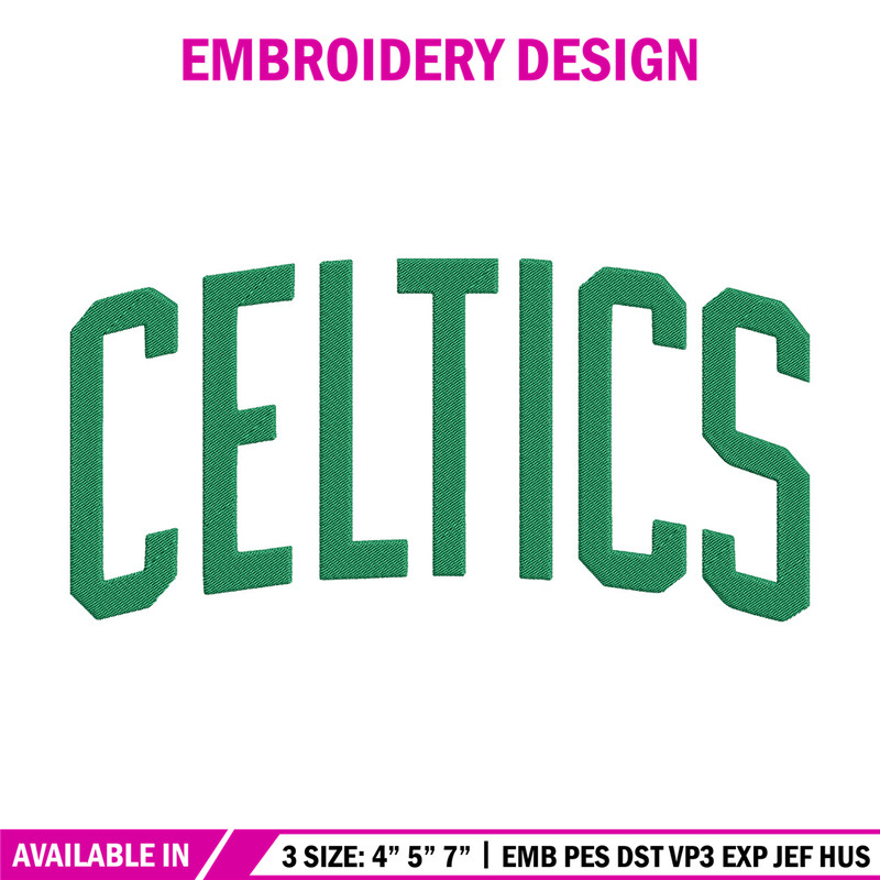 Boston Celtics logo embroidery design, NBA embroidery, Sport embroidery, Logo sport embroidery,Embroidery design.jpg