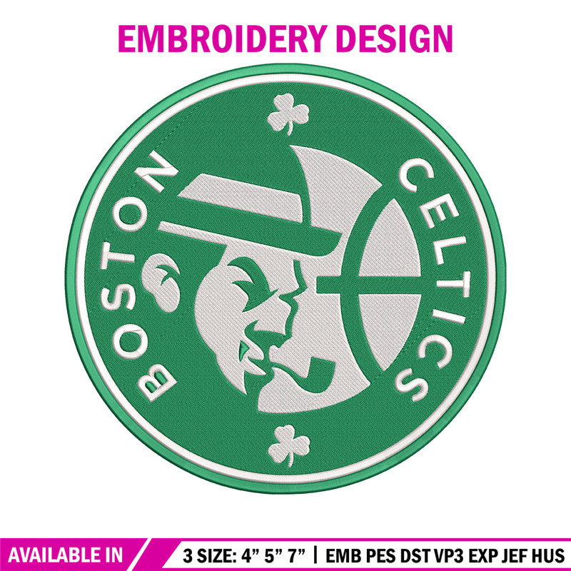 Boston Celtics logo embroidery design, NBA embroidery, Sport embroidery,Logo sport embroidery, Embroidery design.jpg