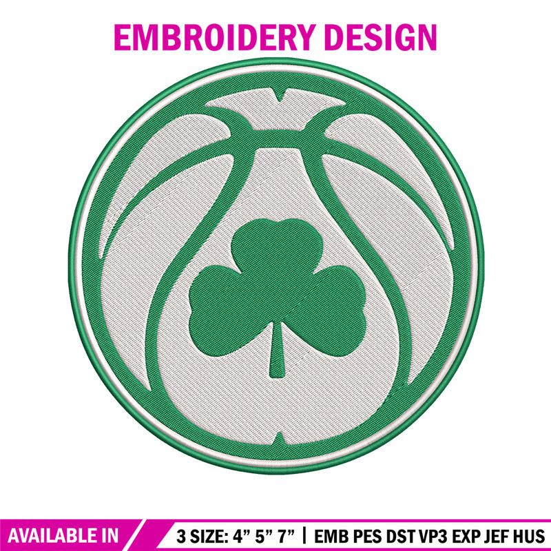 Boston Celtics logo embroidery design, NBA embroidery,Sport embroidery, Logo sport embroidery, Embroidery design.jpg
