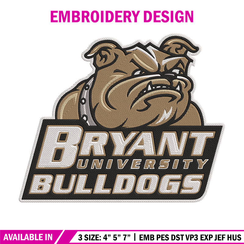 Bryant Bulldogs mascot embroidery design, NEC embroidery,Sport embroidery, logo sport embroidery, Embroidery design.jpg