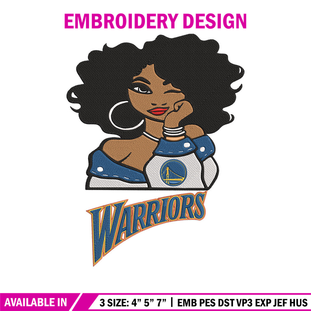 Golden State Warriors girl embroidery design, NBA embroidery,Sport embroidery, Embroidery design,Logo sport embroidery.jpg