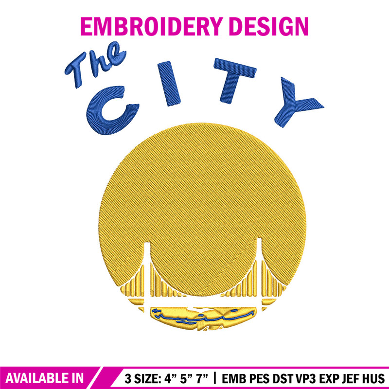 Golden State Warriors logo embroidery design, NBA embroidery, Sport embroidery,Embroidery design,Logo sport embroidery.jpg