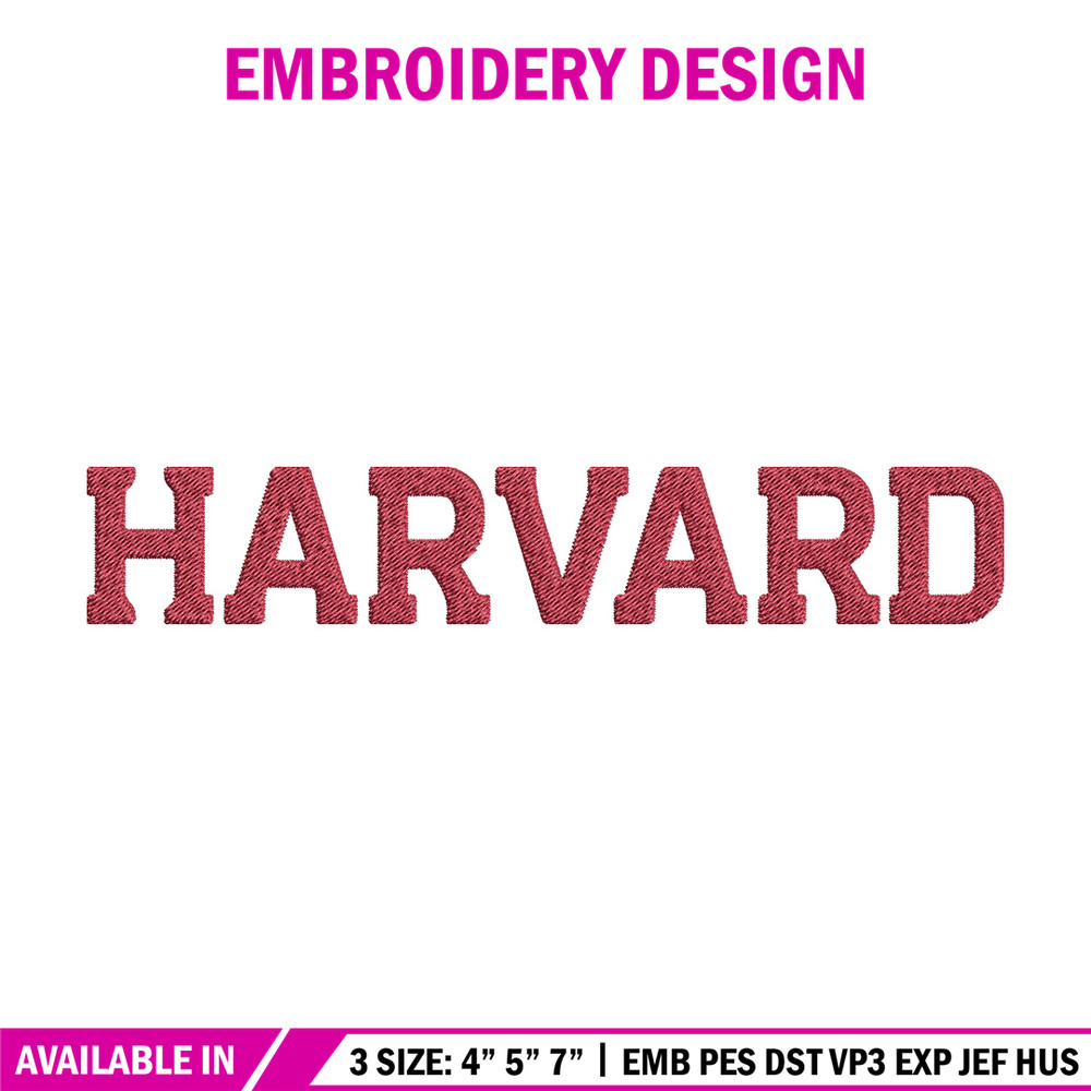 Harvard logo embroidery design, College embroidery, Sport embroidery, logo sport embroidery, Embroidery design.jpg