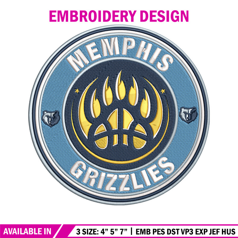 Memphis Grizzlies logo embroidery design, NBA embroidery,Sport embroidery,Embroidery design, Logo sport embroidery.jpg