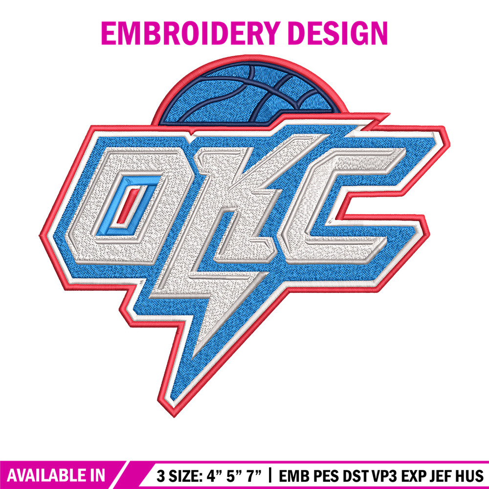 Oklahoma City Thunder logo embroidery design, NBA embroidery, Sport embroidery, Embroidery design, Logo sport embroidery.jpg