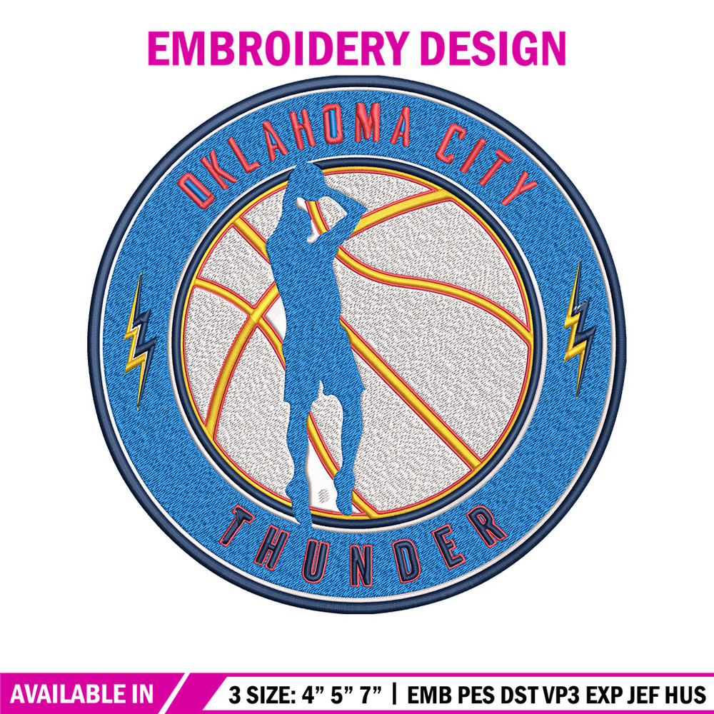 Oklahoma Thunder design embroidery design, NBA embroidery, Sport embroidery, Embroidery design, Logo sport embroidery..jpg