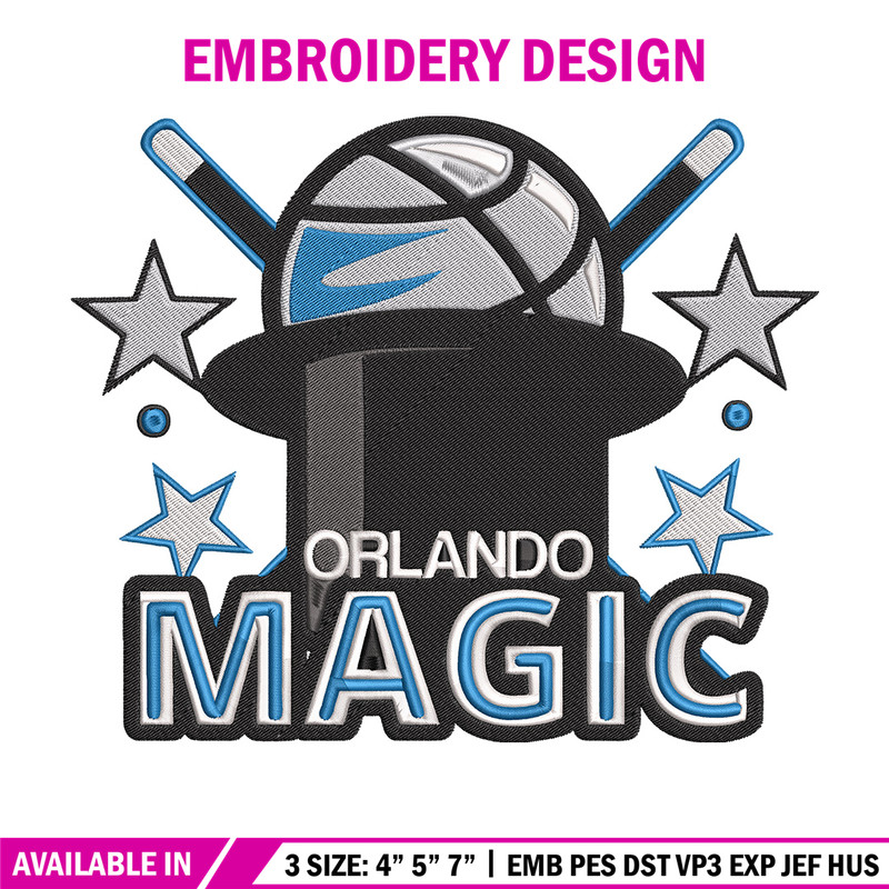 Orlando Magic logo embroidery design,NBA embroidery, Sport embroidery, Embroidery design, Logo sport embroidery.jpg