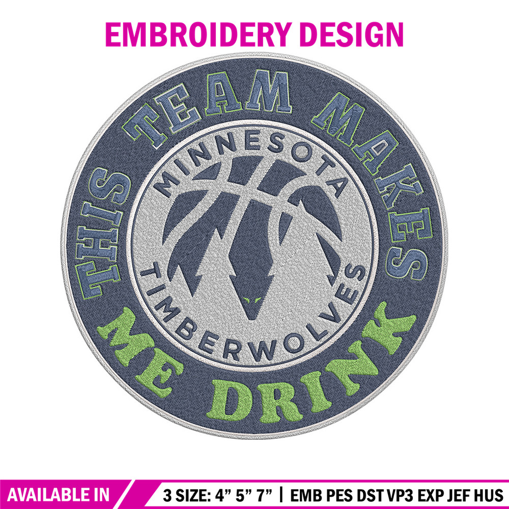 Timberwolves basketball embroidery design, NBA embroidery, Sport embroidery, Embroidery design, Logo sport embroidery..jpg
