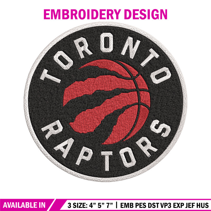 Toronto Raptors design embroidery design, NBA embroidery, Sport embroidery,Embroidery design, Logo sport embroidery..jpg
