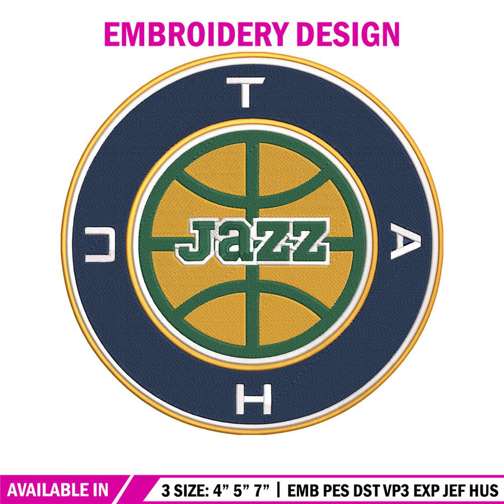 Utah Jazz logo embroidery design, NBA embroidery, Sport embroidery,Embroidery design,Logo sport embroidery.jpg