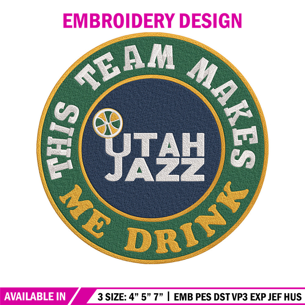 Utah Jazz logo embroidery design, NBA embroidery,Sport embroidery,Embroidery design, Logo sport embroidery..jpg