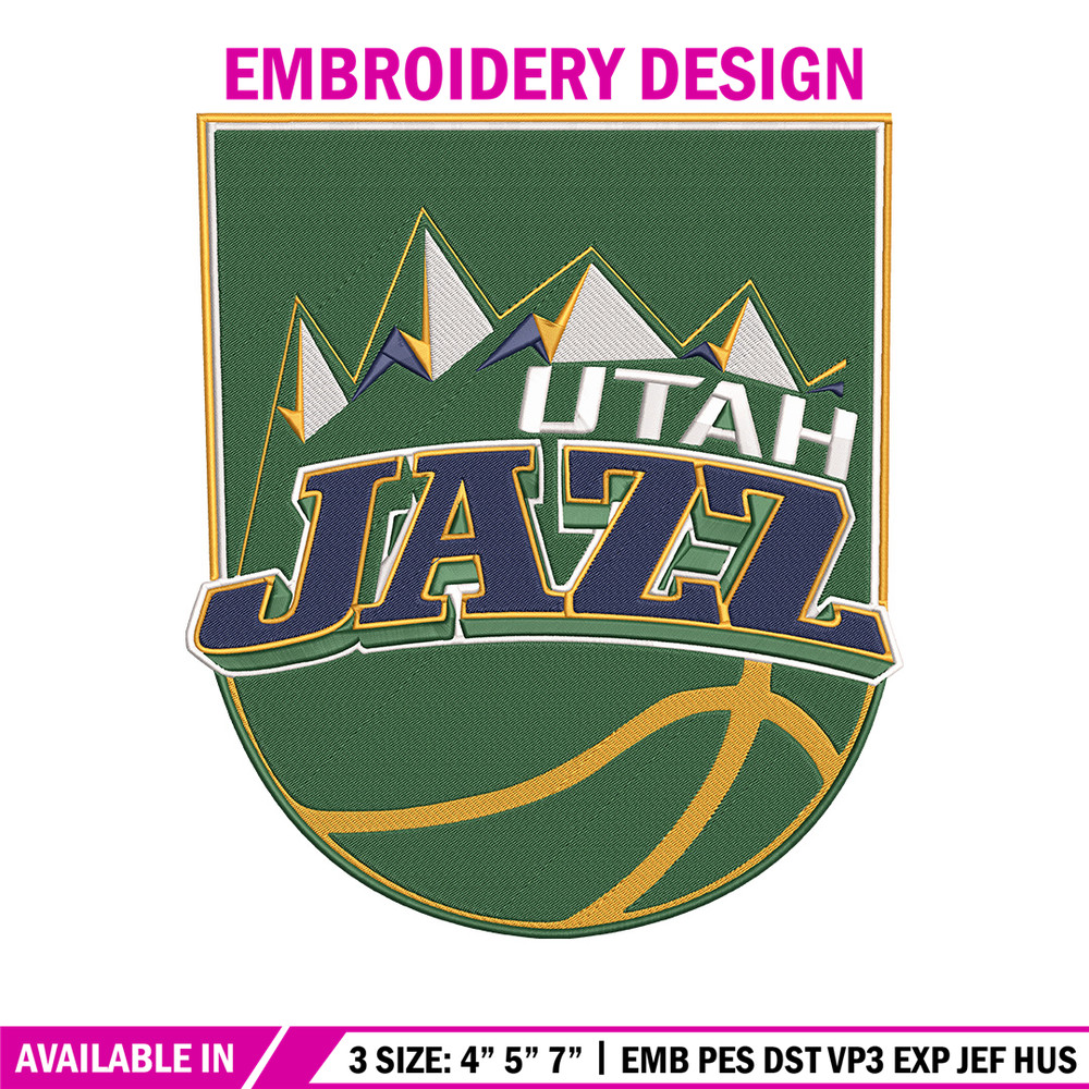 Utah Jazz logo embroidery design,NBA embroidery,Sport embroidery, Embroidery design, Logo sport embroidery.jpg