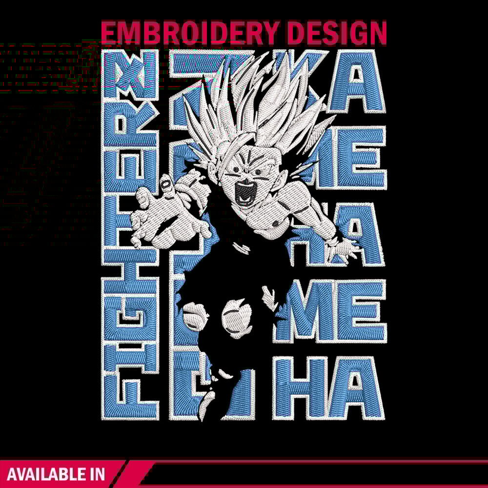 Gohan poster Embroidery Design, Dragonball Embroidery, Embroidery File, Anime Embroidery, Anime shirt, Digital download.jpg
