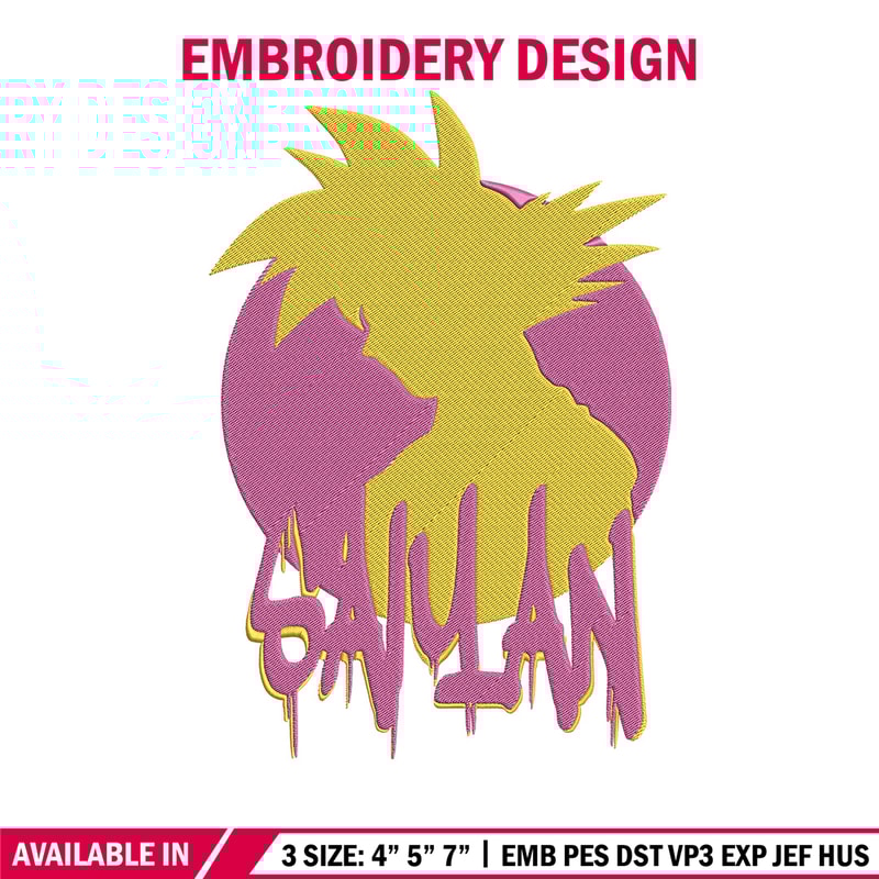 Goku circle Embroidery Design, Dragonball Embroidery, Embroidery File, Anime Embroidery, Anime shirt, Digital download..jpg