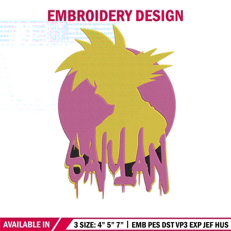 Goku circle Embroidery Design, Dragonball Embroidery, Embroidery File, Anime Embroidery, Anime shirt, Digital download.jpg