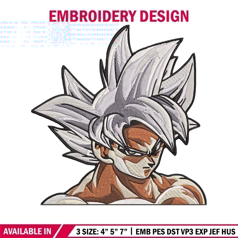 Goku mui Embroidery Design, Dragonball Embroidery, Embroidery File, Anime Embroidery, Anime shirt, Digital download.jpg