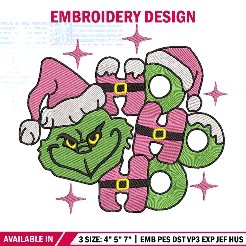 Grinch laugh embroidery design,Chrismas design, Embroidery shirt, Embroidery file, Grinch embroidery, Digital download.jpg