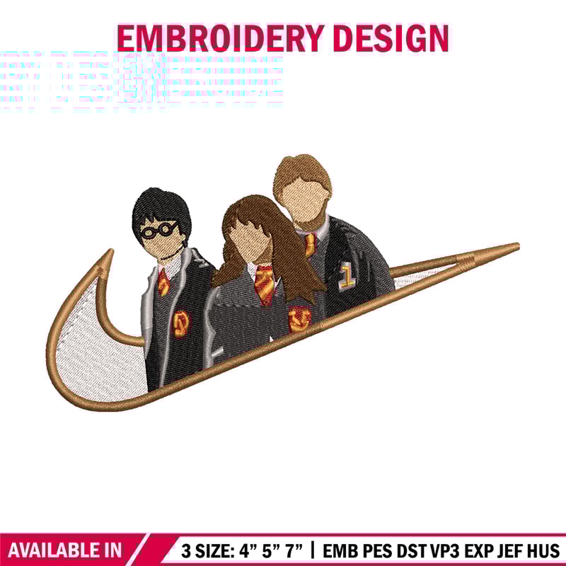 Hary potter friends Nike embroidery design, Hary potter embroidery, Nike design, movie design, Digital download.jpg