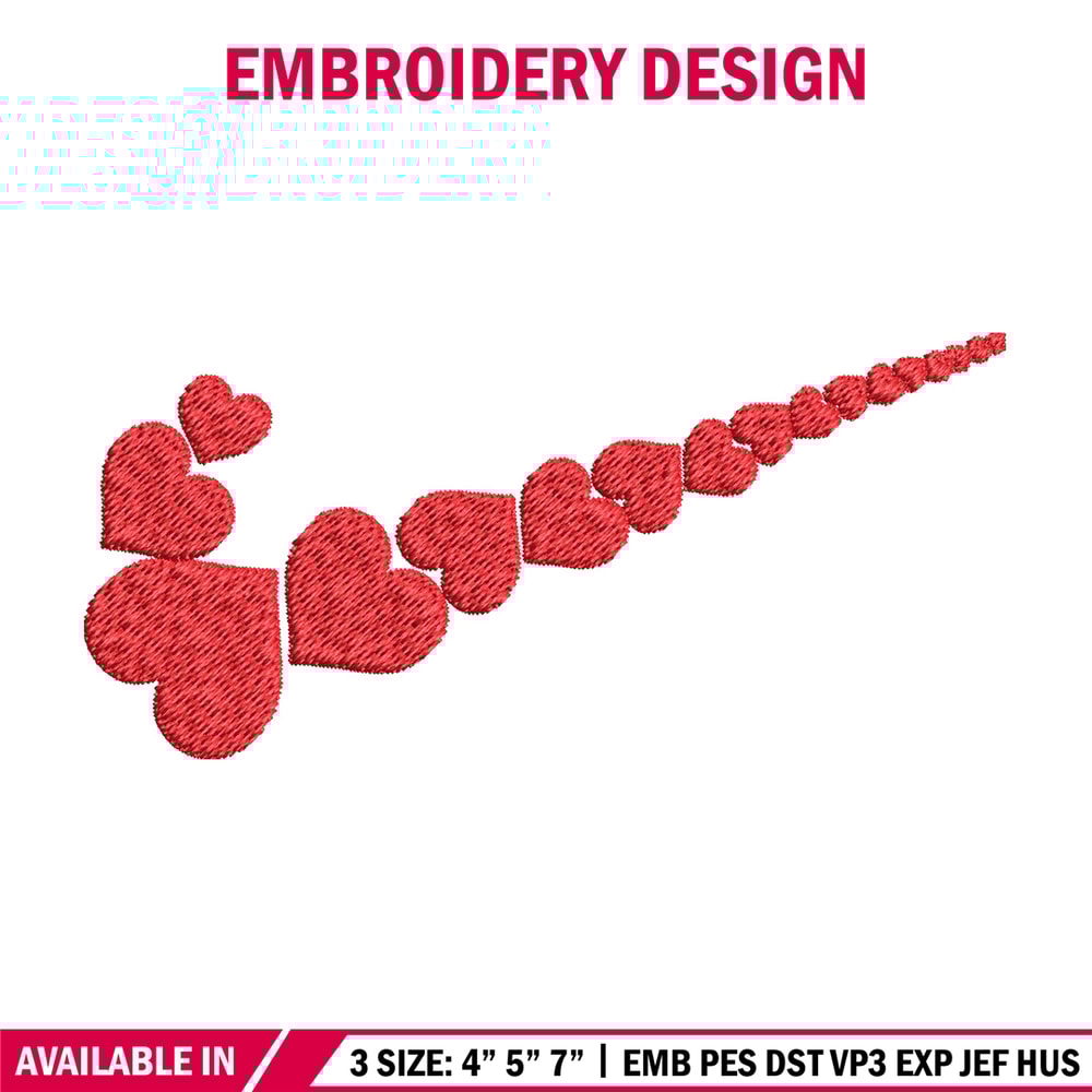 Heart nike logo Embroidery Design, Nike Embroidery, Brand Embroidery, Embroidery File, Logo shirt, Digital download.jpg
