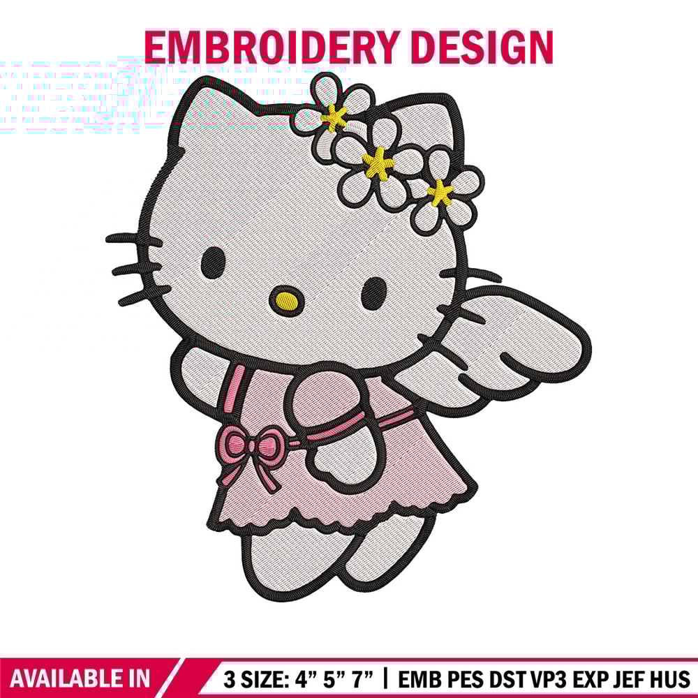 Hello Kitty angel Embroidery Design, Hello kitty Embroidery, Embroidery File, Anime Embroidery, Digital download.jpg
