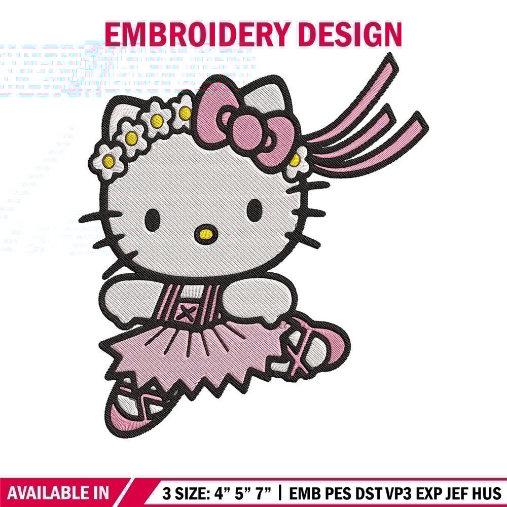Hello kitty bale Embroidery Design, Hello kitty Embroidery, Embroidery File, Anime Embroidery, Digital download..jpg