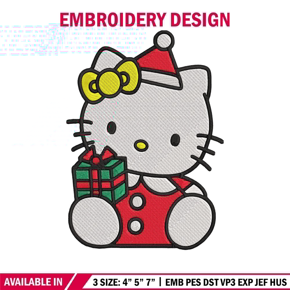 Hello kitty chrismas Embroidery Design, Hello kitty Embroidery, Embroidery File, Anime Embroidery, Digital download.jpg